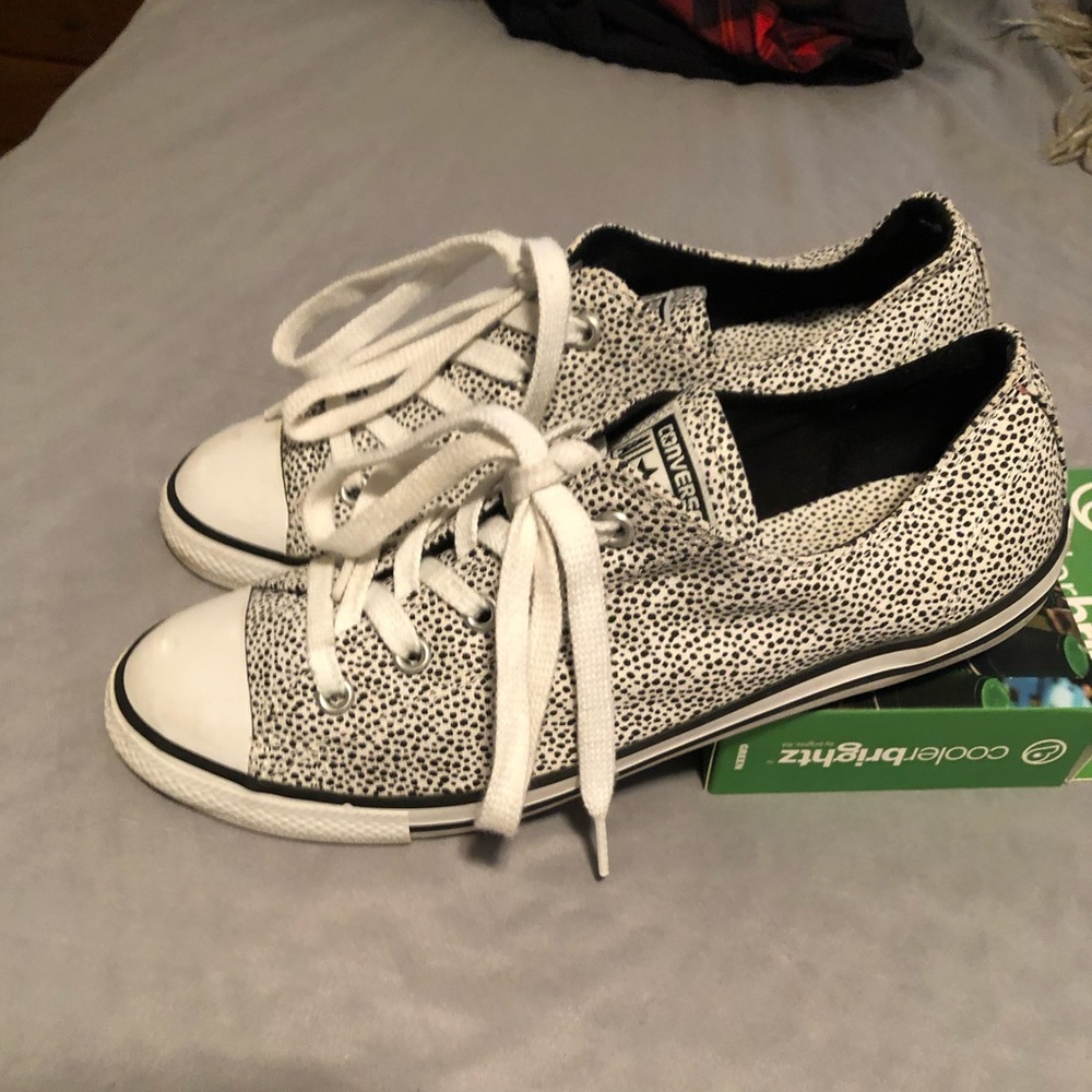 Vintage Converse All-Stars - Black Polkadots